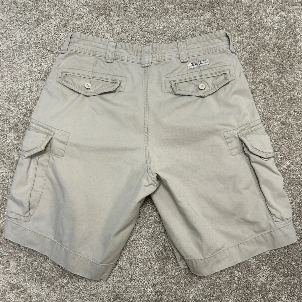Polo‎ Ralph Lauren Classic Chino Cargo Shorts Men Size 34 Cotton Preppy